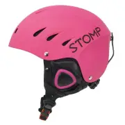 STOMP Ski & Snowboarding Snow Sports Helmet with Build-in Pocket in Ear Pads ...