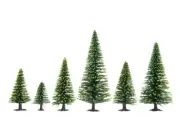 NOCH HO, TT Scale Model Spruce Trees (25pcs, 5 - 14cm)