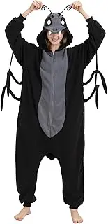 [AMAMHAHAVA] Ant Onesie Pajamas for Adults Halloween Costume Fun and Cozy Ant One-piece Sleepwear