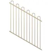 ProtectorAl 0350-1200W x 1200H Primrose Loop Top Pool Fence Panel Raked 16-30º
