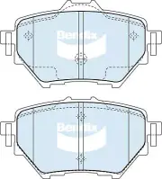 Bendix General CT Front Brake Pad Set for Citroen C4 1.6L PETROL EP6FDT 2015 - 2