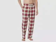 Nautica Red Sustainably Crafted Plaid Fleece Sleep Pants Size Large