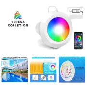 LED Pool Lights, 10W Smart RGB Magnetic Submersible Light with APP Control, 4...