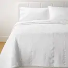 King+ Waffle Matelasse Quilt White - Threshold designed with Studio McGee
