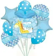PMU It's a Girl/Boy "Sweet Giraffe" Balloon Bouquet Mylar Set