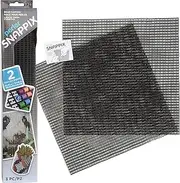 Perler 80-22881 Snappix Canvas Set for Bead Crafts, 12" x 12" Mesh Sheets, Black, 2pcs
