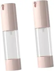 2pcs Press Pump Vacuum Lotion Bottles Empty Cosmetic Subpackaging Containers for Makeup Durable and Convenient for Refilling and Cleaning