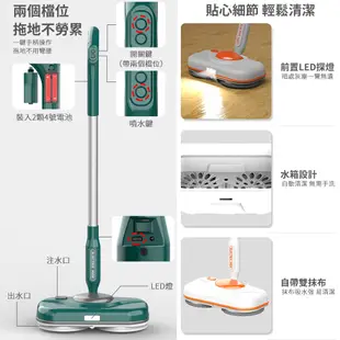 【速達優品】新款充電無線電動雙輪旋轉拖把噴水掃拖一體機家用拖地機洗地機 (6.9折)