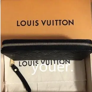 二手正品LV Louis Vuitton LV ZIPPY 壓花 拉鍊 長夾 M61864 M62121