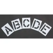 Rae Pavement Stencil,Alphabet Kit,12 in. H STL-116-8125 Rae STL-116-8125