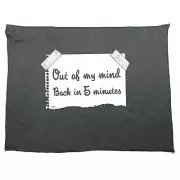 Out Of My Mind Back In 5 Minutes - Funny Novelty Sports Microfiber Towel Gift