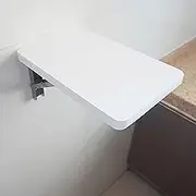 Folding Wall Mounted Drop-Leaf Table, Floating Laptop Computer Desk, Space-Saving Multifunctional Drop Down Computer Workstation for Study, Bedroom, B