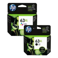 在飛比找森森購物網優惠-HP 63XL ( F6U64AA 黑色+F6U63AA 彩