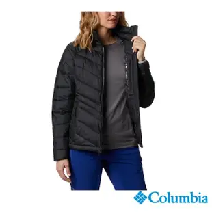 【Columbia 哥倫比亞 官方旗艦】女款-Omni-Tech防水保暖兩件式外套-黑色(UWR06350BK / 保暖.防水.兩件式)