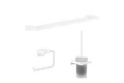 Hansgrohe Addstoris 3-Piece Bathroom Fixtures & Accessories Bundle Pack in Matt White