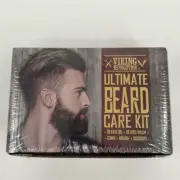 Viking Revolution Ultimate Beard Care Kit - Oil Balm Comb Brush Scissors NEW
