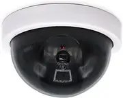 4 Pack Fake Security Camera Simulation Monitor with LED Blinking Light Dome Dummy Cameras Outdoor Indoor Use for Home Office etc (White)