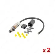 2 x Bosch O2 Oxygen Sensors for Subaru Forester SF SG Liberty BE Outback BH