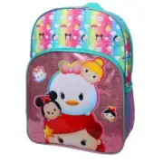 Disney Tsum Tsum Princess Tsums 16 inch Backpack with Side Mesh Pockets