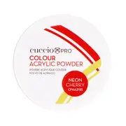 Cuccio Colour Color Acrylic Powder, Neon Cherry, 1.6 Oz