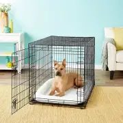 42" Frisco Fold & Carry Single Door Collapsible Wire Dog Crate Free Shipping