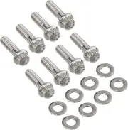 Proflow Header Bolts Hex Head M8 X 1.25 in Custom Stainless Steel For Chevrolet