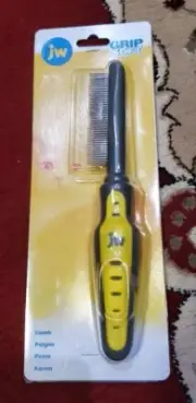 Pet GripSoft Cat Comb - Medium & Long Haired Cat Brush for Shedding & Tangle ...
