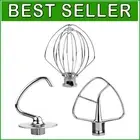Durable 3-Piece Stand Mixer Accessory Set for 4.5QT Tilt-Head KitchenAid Mixers