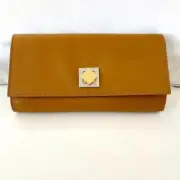 Bottega Veneta 619067 Camel Brown Leather Ladies long wallet