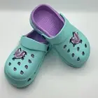 Mermaid Size12 Blue Purple Children's Clogs Slip-on Slides Non-Slip Pool Beach