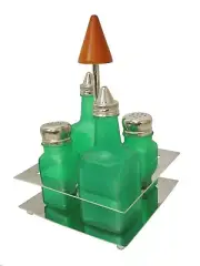 (SI012) Game Shakers + Oil & Vinegar Drizzlers Cruet Salt Pepper Ve