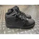 全黑 NIKE WMNS AIR FORCE 1’07 MID (女）