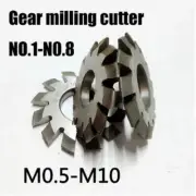 8Pcs Metal Milling Cutter Gear Steel Durable Inner Hole Modulus CNC Machine Tool