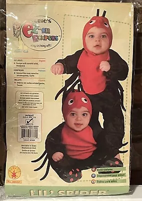 NEW Lil' Spider Baby Infant Halloween Costume 6 - 12 Months 6-12 Rubie’s EZ-On