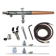 TS-3AS Paasche Talon Double Action Siphon Feed Airbrush w/3 Heads & Fan Aircap