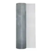 100Ft X 4Ft Silver Steel Woven Wire Rolled Fencing 1/4-In X 1/4-In - Mesh Size