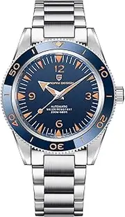 [CEYADG] Pagani Design Herren Analog Japanische Automatik Selbstaufzug Mechanische Uhr mit Edelstahl/Leder Armband PDYS005