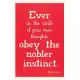 Vintage Journal Obey the Nobler Instinct, Emerson