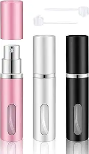 BELEVO Travel Perfume Atomiser Refillable 3 Pcs Perfume Travel Bottle For Toiletries 5 Ml Refillable Perfume Bottle Mini Spray Bottle Suitable For Men And Women Travel Essentials