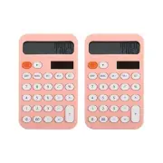 2 Pcs Desk Calculator Basic Calculator 12 Digit Calculators Desktop with2241