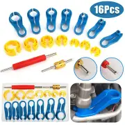 16PCS AC Fuel Line Quick Disconnect Tools Set 7 Size Car Removal Tool Kit w/Box