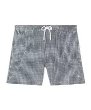 Daneu Swim Shorts XL,L,XXL Ivory and Blue Tiles