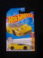 2022 Hot Wheels D Case ~ '94 BUGATTI EB110 SS ~ YELLOW ~ HW TURBO ~ SHORT CARD