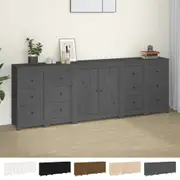 Solid Wood Pine Sideboards 5 Piece Cupboard Side Cabinet Multi Colours vidaXL
