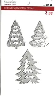 Christmas Trees Thin Metal Die Set 672664 by Recollections NEW!