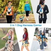 Doglemi Front Pet Carrier Medium M Adjustable Dog Pack Chest Safety Blue New