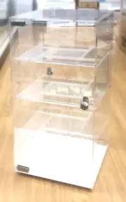 Acrylic Rotating 4-Levels Display Acrylic Case (2 locks)-BRAND NEW, Quality