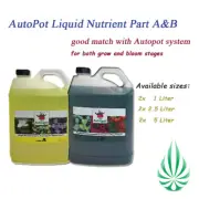Hydroponics Autopot Liquid Nutrient Part A&B Grow and Bloom 2x1L/2.5L/5L