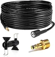 [ROSEHOT] Pressure Washer Hose, 10m, Black, Compatible with Karcher K Series K2, K3, K4, K5, K7, High Pressure Washer Replacement Hose