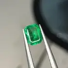 Magnificent Top Quality Vivid Green Emerald 0.80 carat Emerald cut from Swat